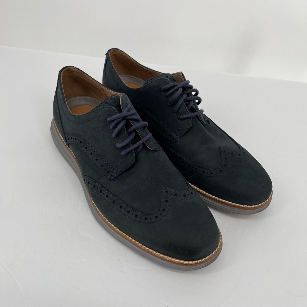 Cole Haan Original Grand Wingtip Oxfords Size 9 Modern Blue C26473